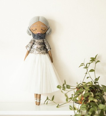 手工深色皮膚布娃娃/非洲紡織娃娃/訂製布藝娃娃