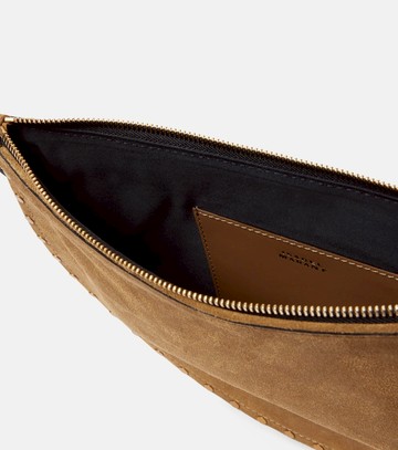 Isabel Marant Oskan Soft Zipped suede shoulder bag