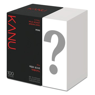 KANU 溫醇美式即溶咖啡 附贈隨機贈品 方便攜帶的迷你即溶咖啡  900mg  100條  1盒