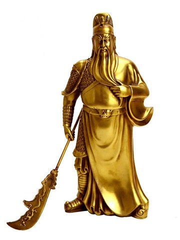 純銅關公武財神銅像擺件家居關二爺關羽開業禮品工藝品擺設家用