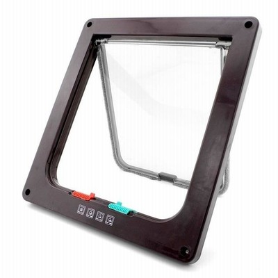 ペットのドアロック,4つのロック,犬と猫のフラップ,制御可能なドアスイッチ,小型ドア,ペットのドア用品