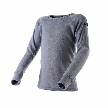 Route8八號公路 童 WARM 圓領抑菌保暖衣 (麻灰)(RE851002-1217)(1280)