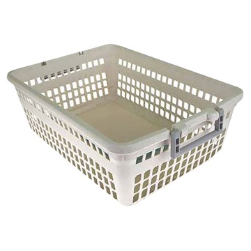 昌信生活 萬用置物籃 2號 PP PS材質  550 x 389 x 185mm  灰色大理石紋  1個