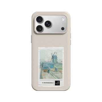 iPhone 17 Pro Max SolidX 貝殼灰 - Van Gogh Museum - 蒙馬特：風車和耕田