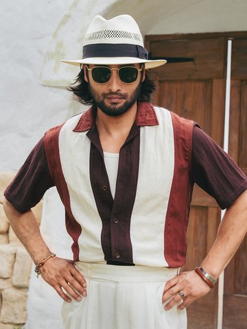 SOARIN義式復古天絲撞色保齡球衫(2521C409)