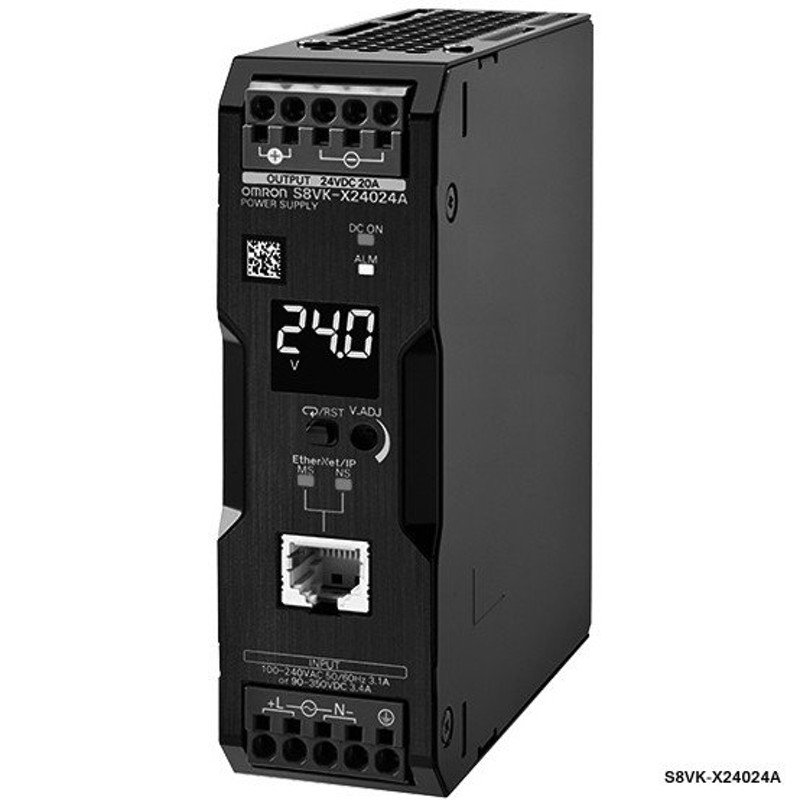 オムロン S8VK-X24024A-EIP スイッチング・パワーサプライ 容量240W 出力電圧DC24V 定格入力電圧AC100〜240V  プッシュインPlus端子台 通信機能有 通販 LINEポイント最大0.5%GET LINEショッピング