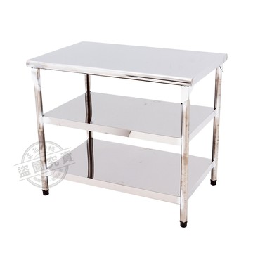【Abis】豪華升級版三層圓角430不鏽鋼桌/料理桌(60X90CM)-1入