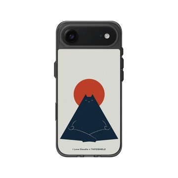 iPhone Air Clear (相機按鈕) 酷墨灰 - ilovedoodle (Lim Heng Swee) - Cat Landscape - Meditation 貓咪冥想