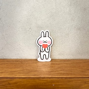哈囉兔兔 | 全斷貼紙::愛心兔兔