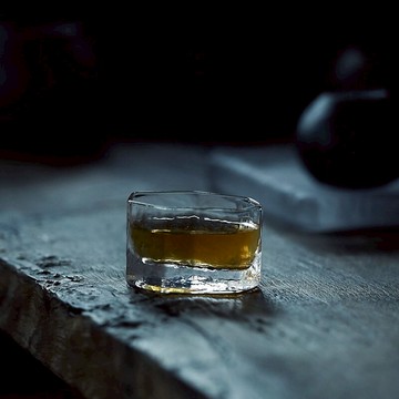 日式手工玻璃小茶杯功夫茶禪意茶道品茗杯咖啡店手沖咖啡杯1入