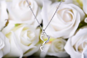 心鎖系列 糾結 時尚心型鑰匙造型項鍊 (NLAJA0906N-3)