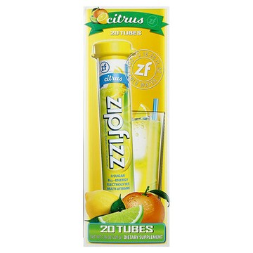Zipfizz, 混合飲品，柑橘味，20 管，每管 0.39 盎司（11 克）