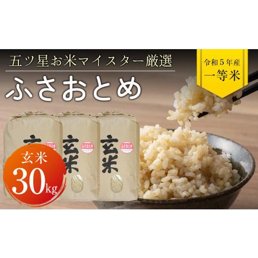 ふるさと納税 千葉県 富津市 令和5年 千葉県産「ふさおとめ」30kg（玄米）