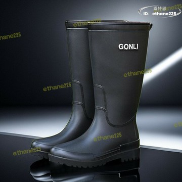 雨靴戶外釣魚防滑廚房工作膠鞋洗車水靴加絨