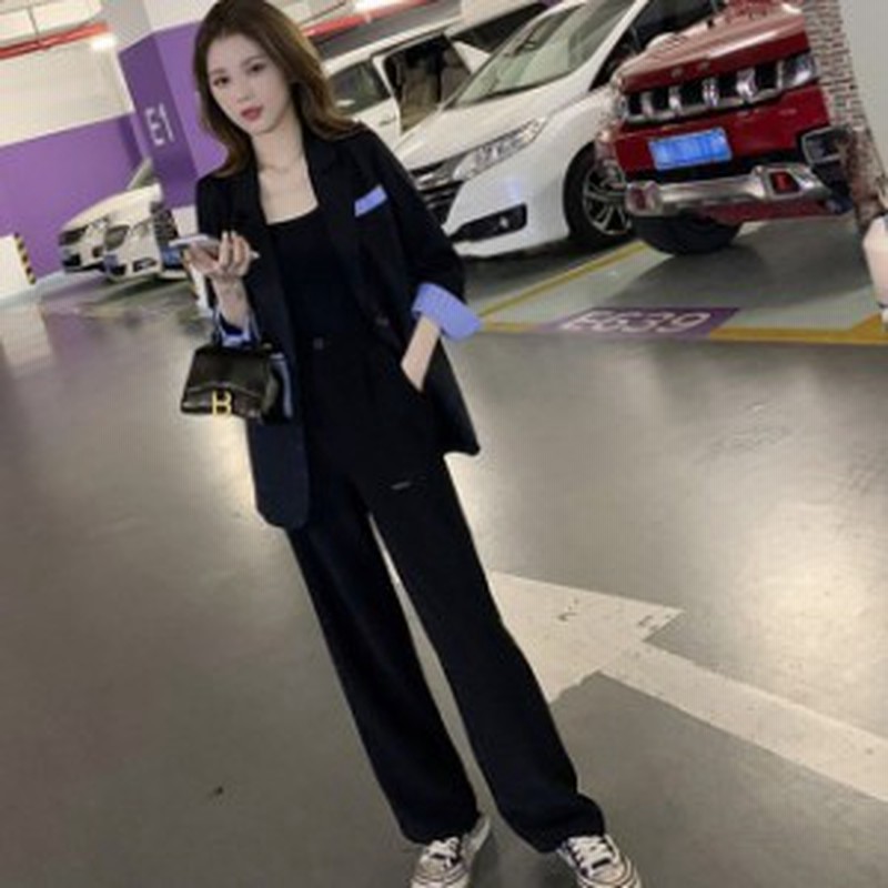 ボーイフレン セットアップ パンツスーツ ジャケットスーツ レディース レディース フォーマル ゆったり スーツ 大人かわいい レディース 通販 Lineポイント最大1 0 Get Lineショッピング