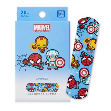 旺達棉品 - 可愛卡通OK繃-復仇者聯盟系列貼繃 (7.2cm X 1.9cm X 20枚)