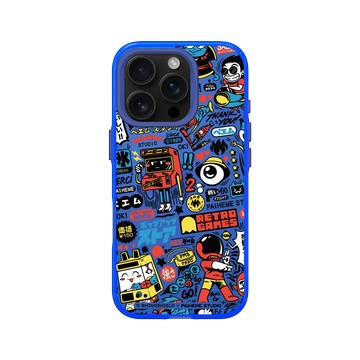 iPhone 16 Pro Clear 激光藍 - Paiheme Studio - Retro Games Color