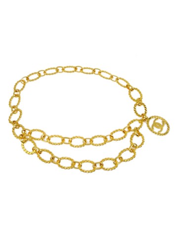 CHANEL Pre-Owned - 1994 CC chain-link belt - women - Gold Plated - One Size