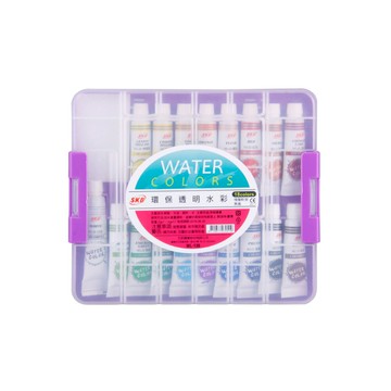 SKB 環保透明水彩 18色 /盒 WL-130【APP滿額下單10%點數(單一帳號最高5000點)】1/31止