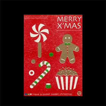 Riso Museum 聖誕卡 薑餅人