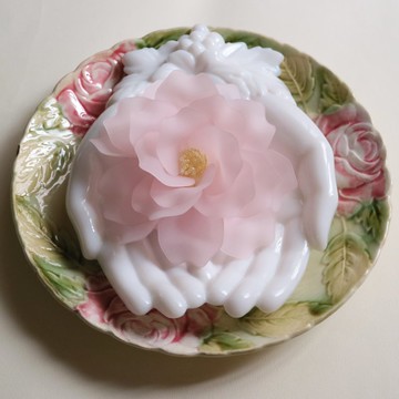 大號牡丹胸花粉紅牡丹花痴胸針輕盈飄逸高貴純淨清爽牡丹壓克力樹脂