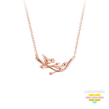 彩糖鑽工坊 桃樂絲系列銀飾 玫瑰金純銀項鍊HAG-PS14