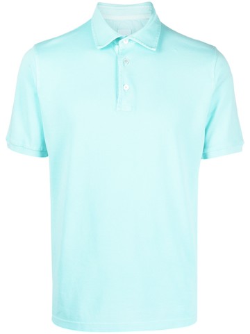 Fedeli - jersey short-sleeved polo top - men - Cotton - 48 - Blue