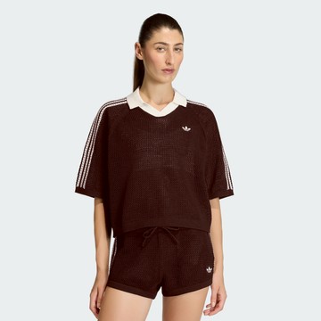 ADIDAS CROCHET POLO 女 短袖POLO KE0198