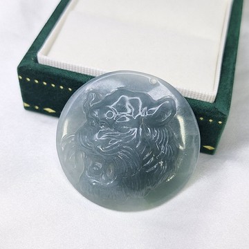 危料 霸氣 藍紫老虎 吊墜 | 天然A貨翡翠