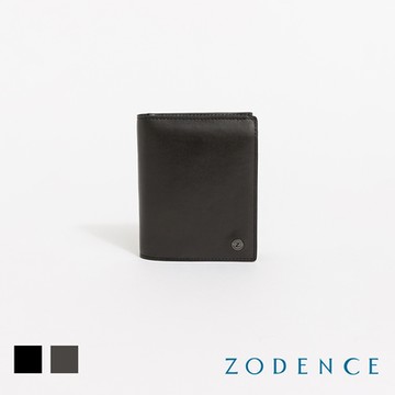 ZODENCE CRAFTSLIM進口真皮超薄6卡直式零錢袋短夾-多色