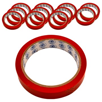 8H 顏色膠帶 18mm*45M 台灣產  紅色  12個