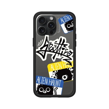 iPhone 15 Pro Max Mod NX 黑 - Graffiti / 街頭塗鴉 - 外星人出沒