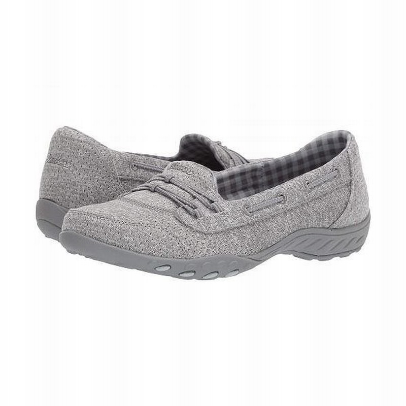 Skechers スケッチャーズ レディース 女性用 シューズ 靴 ボートシューズ Breathe Easy Good Influence Gray 通販 Lineポイント最大0 5 Get Lineショッピング