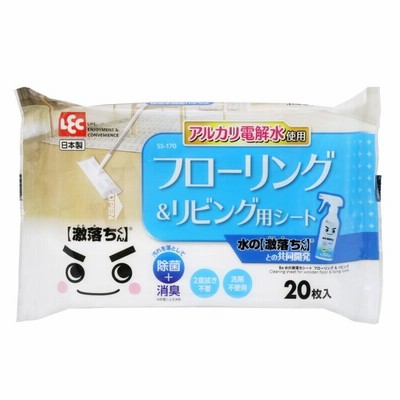 レック Ba水の激落ちフローリング&リビング 20枚入 SS-170[アルカリ電解水/LEC][SBT]