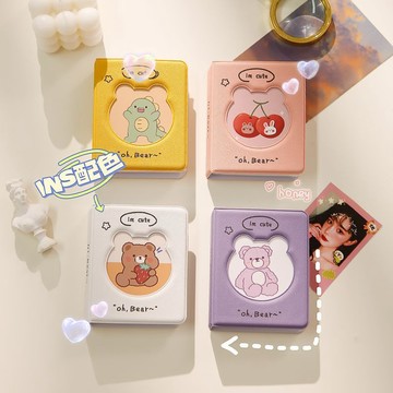 🚀隔日達出 優選直營❤️韓國ins美式復古拍立得相冊插頁式3寸照片追星小卡情侶相片收納本