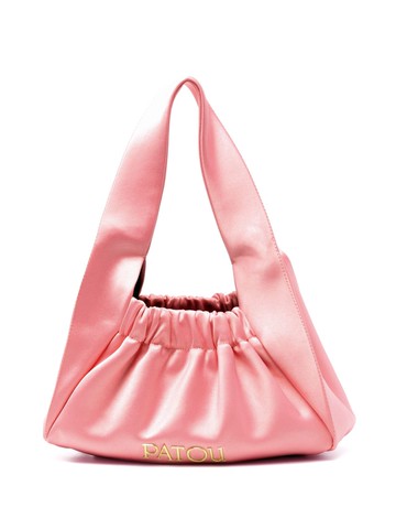 Patou - Le Biscuit satin tote bag - women - Polyester/zamac - One Size - Pink