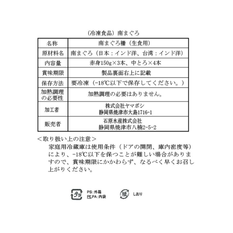 静岡 南まぐろ赤身と中とろ