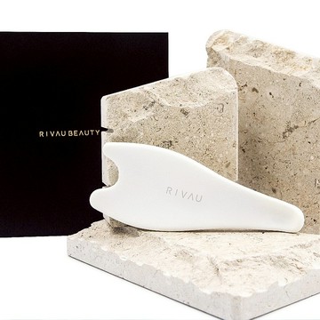 RIVAU BEAUTY 美腿活膚陶瓷刮痧板 I 附贈絨布袋 按摩 陶瓷按摩板