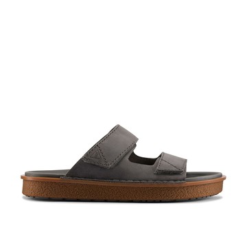 Clarks 夏日時刻- Litton Strap 兩片式魔鬼氈設計拖鞋(深灰色) CLM76579S-男