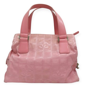 CHANEL 香奈兒 粉色 帆布 手提包 【二手名牌BRAND OFF】