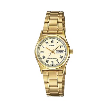 CASIO LTP-V006G-9B 金色防水男錶