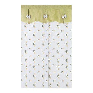 BonBon naturel 門簾 1條 100%聚酯纖維  150 × 85cm  蝴蝶結花樣 綠色