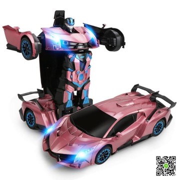 遙控汽車 感應變形遙控車金剛機器人充電動賽車無線遙控汽車兒童玩具車男孩 年終鉅惠 可開發票