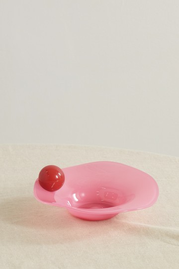 Helle Mardahl - Bon Bon Glass Breakfast Bowl - Pink - one size