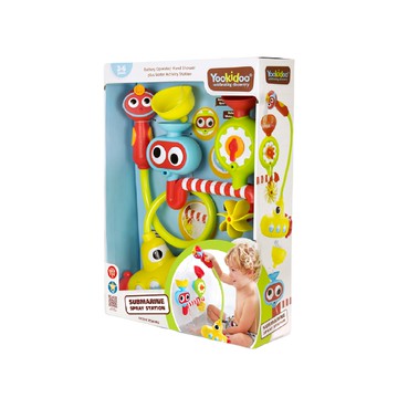 Yookidoo 戲水玩具 大眼瀑布蓮蓬頭套組  多色  1組