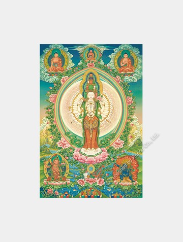 千手千眼觀音/1008片/唐卡/傳悅