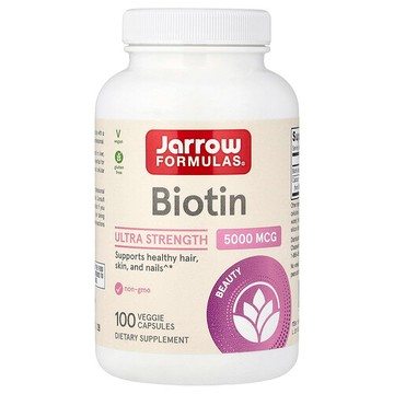 Jarrow Formulas, 生物維生素，5000 微克，100 粒素食膠囊