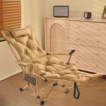 折疊躺椅 午休辦公室可躺午休午睡椅露營椅 便攜兩用戶外折疊椅