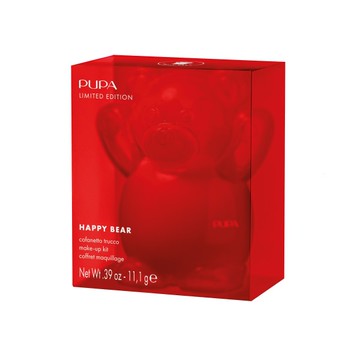 PUPA快樂小熊眼頰唇彩盒11.1g-樂樂紅