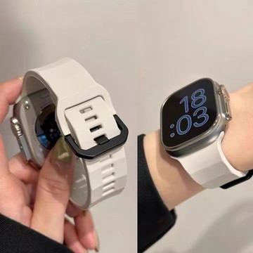新款波浪硅膠防水錶帶 Applewatch錶帶 iwatch錶帶 98SE7654代 Ultra運動錶帶手錶帶蘋果手錶帶